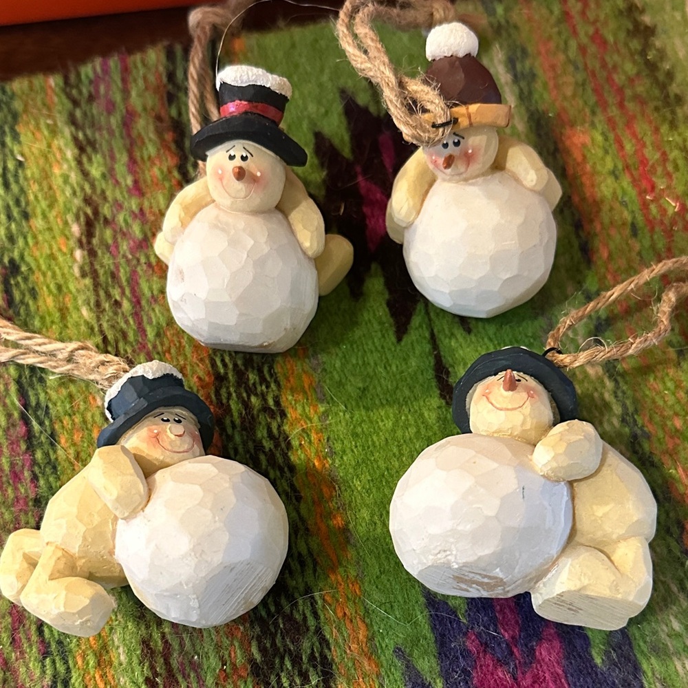 Charming Snowman Holiday Ornaments Set